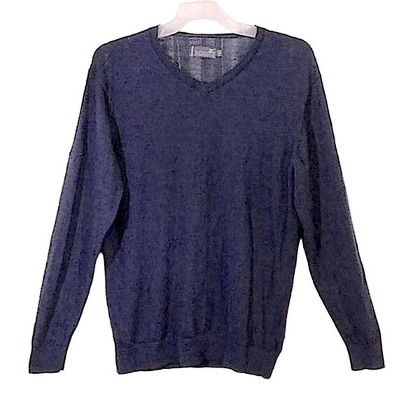 Mizuno Pro Collection Wool Sweater  Size XL Lightweight Navy ** - Picture 2 of 13